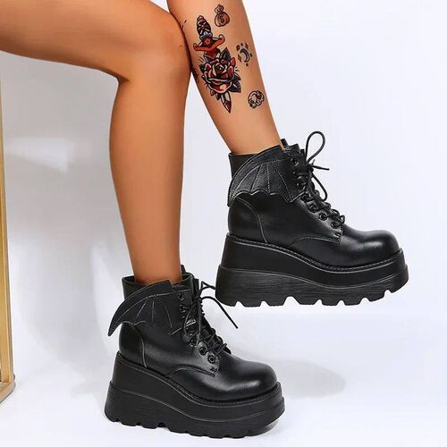 Platform Women Boot Autumn Newpersonalized Gothic Women Shoe