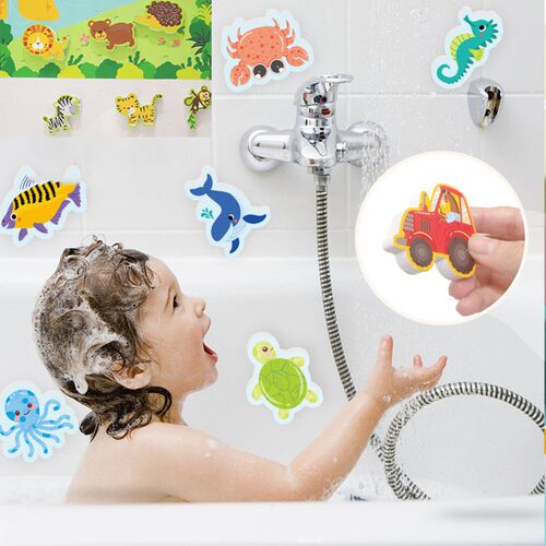 Bath Toys Flexible Road Track Car Train Baby Toys Kids Bathr