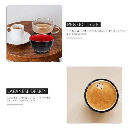 2 Pcs Japanese Ramen Bowl Noodles Imitation Porcelain Soup