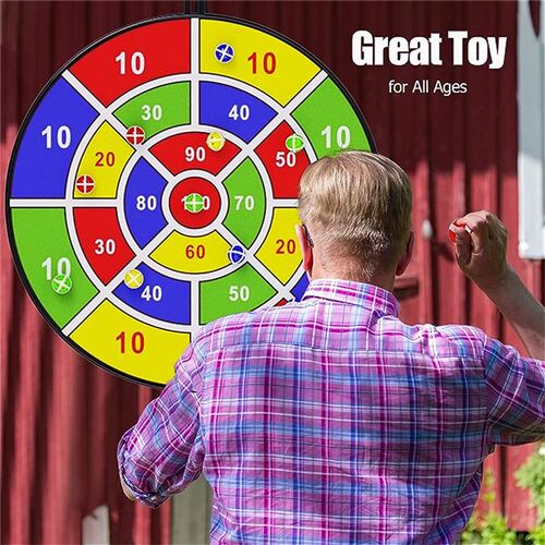 72CMLarge Dart Board for Kids, Kids Dart Board with Sticky B
