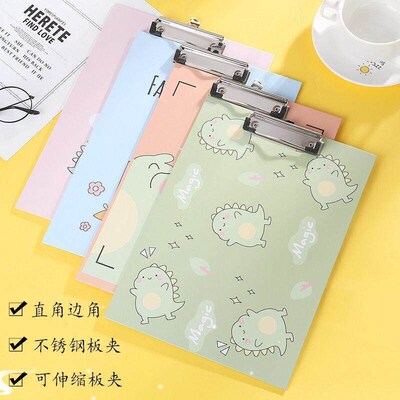 Clipboard cartoon A4 folder for students small fresh and