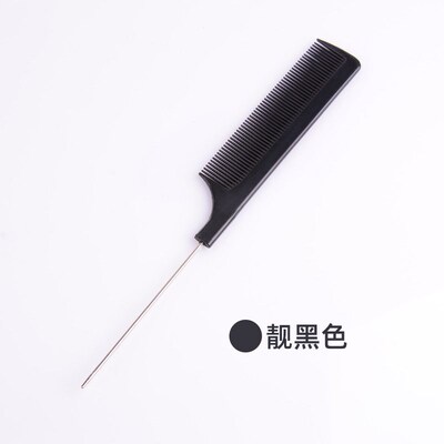 Hairdressing Comb Steel Tip Tail Comb Highlighting Hair Comb