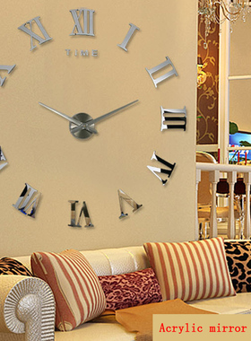 Diy Wall Cock Promotion New Home Decor Large Roman Mirror Fa