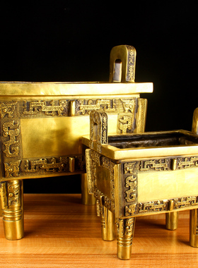 铜司母戊鼎摆件  铜鼎盛千秋摆件 铜盛鼎摆件