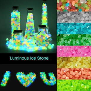 Outdoor Luminous Stones Glow In Dark Garden Pebbles Fish跨境