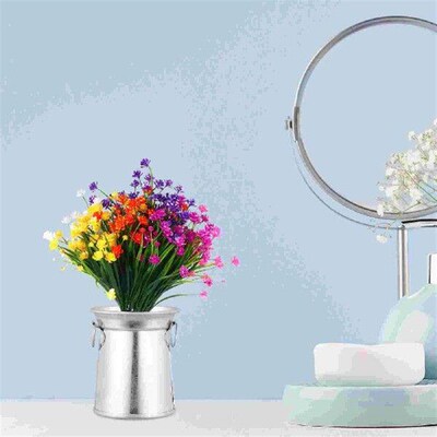 3 Pcs Tin Vase Home Decor Flower Holder Garden Decoration