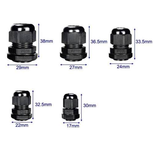 10 Pieces Nylon Cable Gland Kit Waterproof Ip68 Cable Gland