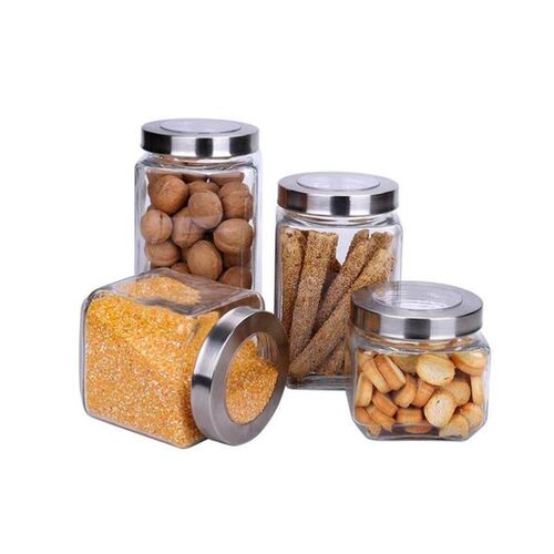 Kitchen glass sealed container food seasoning storage jar ho