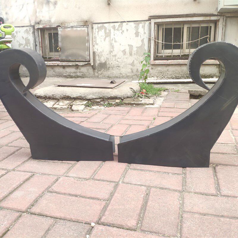 彩钢瓦大牛角翘角卷尾祥云大翅角飞檐屋顶造型配件屋脊仿古铁装饰