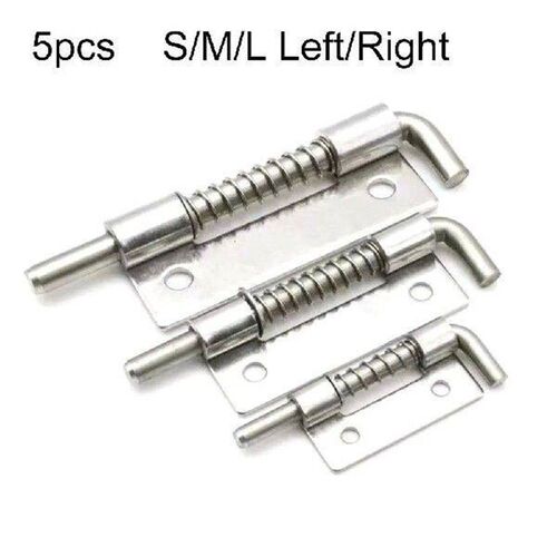 5pcs Spring Loaded Latches Security Bolt Latch Tone Door