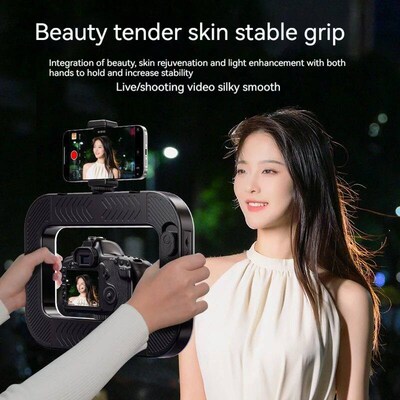 Three-color dimming, ring rabbit cage fill light selfie live