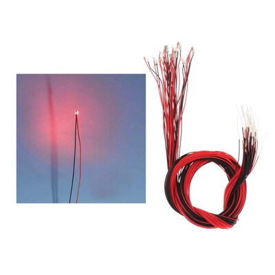 20x SMD Model Train Pre-soldered Micro Litz Wired LED Leads