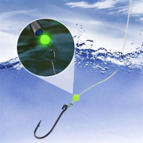 100PCS Luminous Fishing Space Beans Light Glowing Round