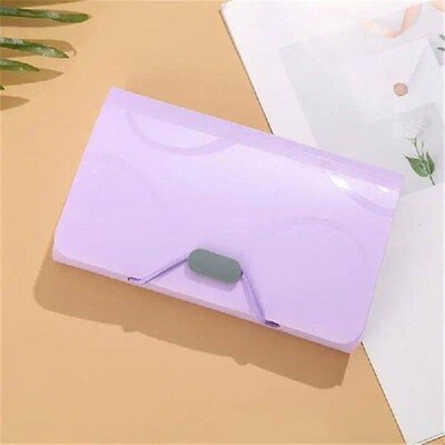 A6 Expanding File Folder Buckle Wallet Organ Bag Documents