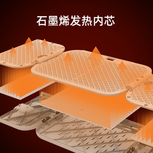 石墨烯除味暖脚器办公室电暖器摺叠取暖垫家用加拿大欧规110V可用