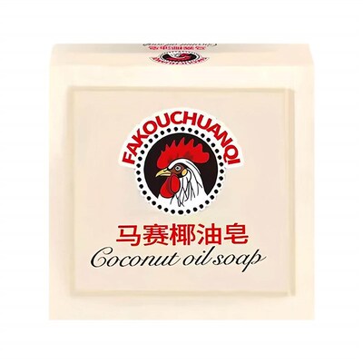 Marseille coconut oil soap, large rooster soap, laundry soap