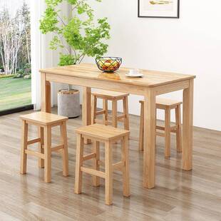 实木餐桌椅餐饮专用方形商078长用桌店大排档快面馆小吃早餐组合