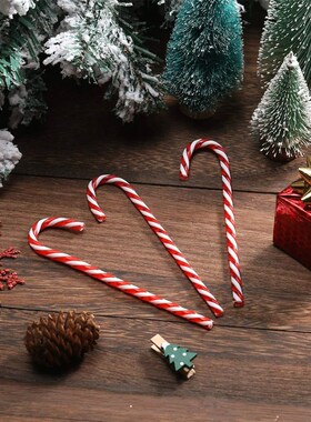 Christmas Plastic Candy Cane Christmas Tree Hanging Ornament