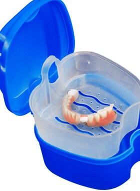 Denture Bath Box Cleaning Teeth Case Dental False Teeth Stor