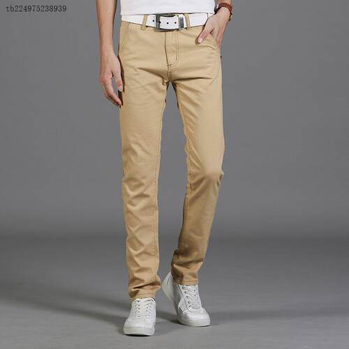 Men s Trousers Slim Fit man white jeans Pants Skinny for Men