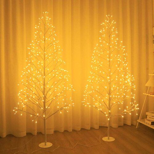 LED simulation Christmas tree warm color room simple atmosp
