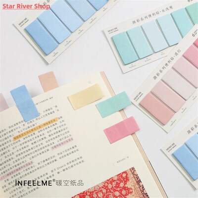 6 Colors Set Cute Novelty Sticky Notes Memo Pad Index Sticke