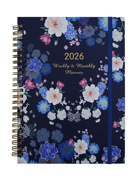 English 2026 Schedule Planner Notepad 12 Months Wear-resista