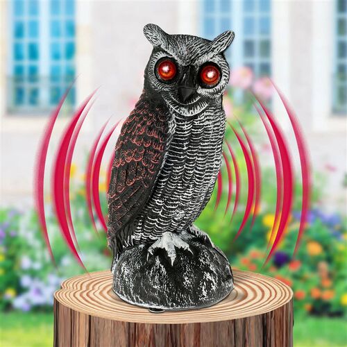 New Solar Owl Scare Bird Control Devices Waterproof Garden F