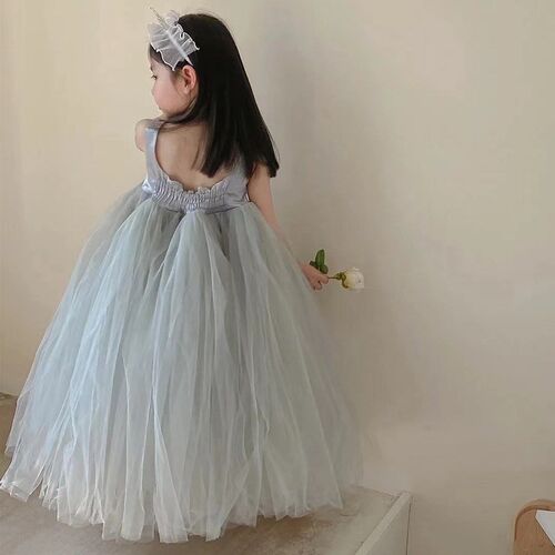 Summer Princess Dress for Girls Flower Girl Wedding Birthday
