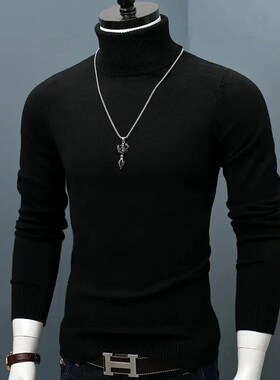 Winter Thick Warm Sweater Men Turtleneck Sweaters Slim Fit