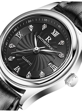 Watches Men Leather Date Quartz Wrist Watch Male Female