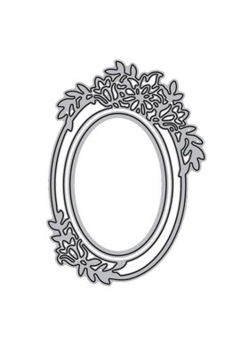 GG0953 Oval Lace Flower Frame Metal Cutting Die for DIY Scra