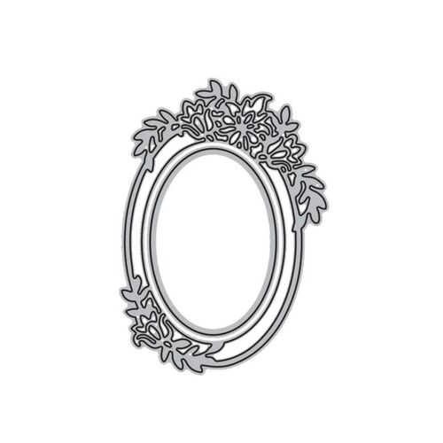 GG0953 Oval Lace Flower Frame Metal Cutting Die for DIY Scra