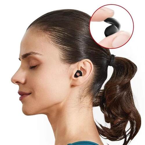 Silicone Earplugs for Swimming Sleep Noise Cancel Noise Redu