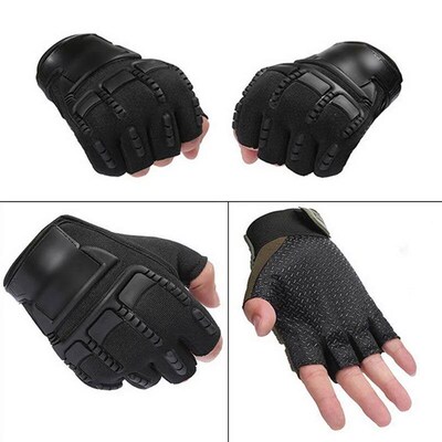 Mens Fingerless Military Gloves Outdoor Working Hunting Tac