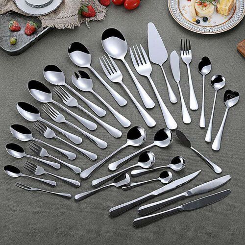 Dinnerware Set Stainless Steel Black Cutlery Set Dinner Serv
