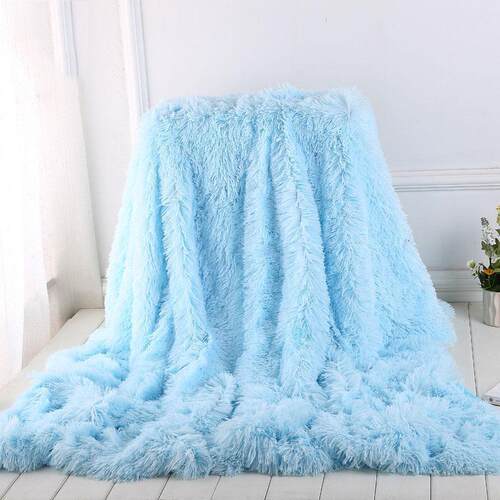 Shaggy Throw Blanket Soft Long Plush Bed ver Blanket Fluffy
