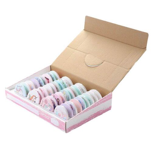 Portable makeup mirror slide cover folding portable mirror