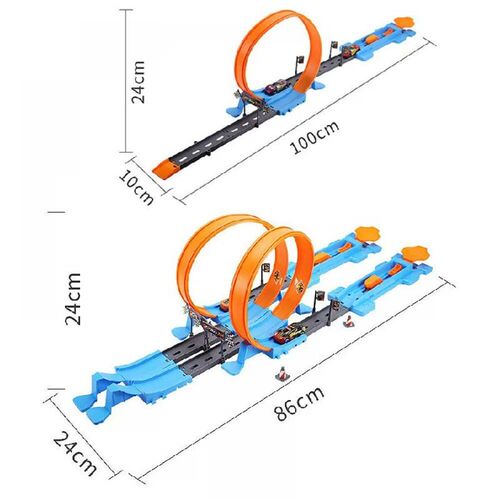 Railway Racing Track Play Set Mini Speed Racing Car Kits Edu