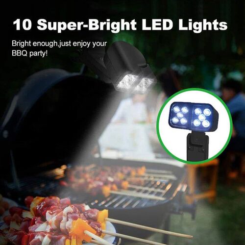 WENMEICE LED Portable Outdoor BBQ Grill Light Heat Resistant