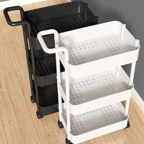 Kitchen storage rack bathroom Shelf Trolley iron shelves