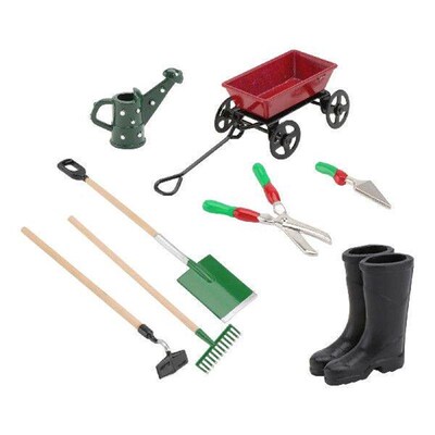 outside Toys Mini Farm Set Farming Shoes Pull The Cart