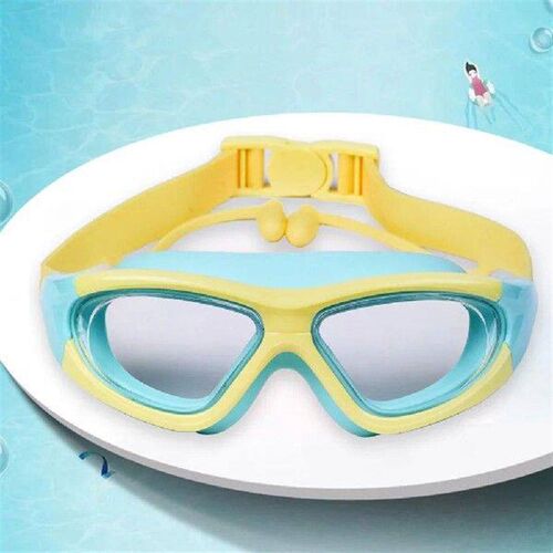 Outdoor Swim Goggles Anti-Fog with Earplugs for 3-12 Years