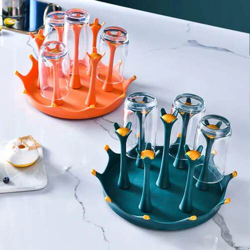 1Pcs Bar Metal Glass Cup Storage Rack For Water Mug Draining