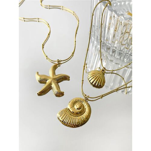 Perisbox Minimalist Starfish Stripe Conch Scallop Shaped Pe