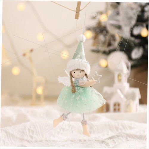 Christmas Princess dress girl wings angel hanging ornaments