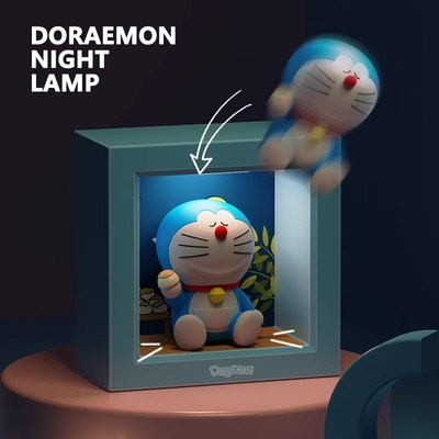 DORAEMON  NIGHT LAMP 哆啦A梦 迷你手办小夜灯 冷暖双色调节
