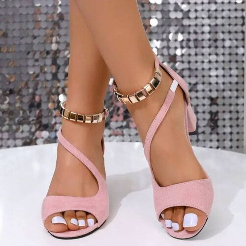 Shoes for Women 2024 New Pink Platform Sandals Stylish Open