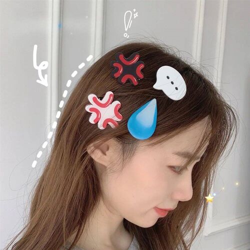 Water Drop Hairpin Expression Handmade Hair Clips for Finish