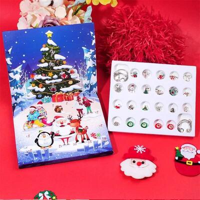 2025 Christmas Advent Calender Gift Box Creative DIY Snowman